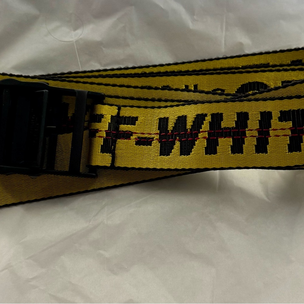 Off-White Black and Yellow Belt